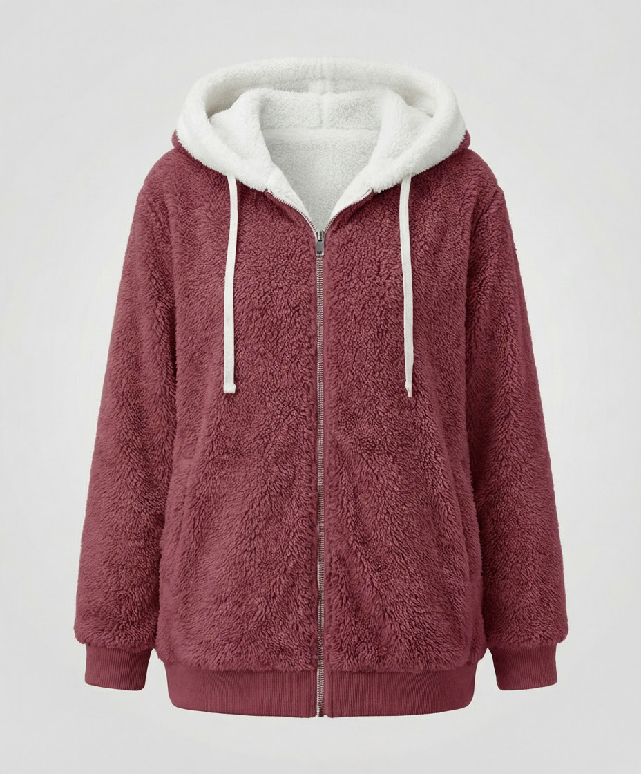 Übergroße Teddyjacke Damen | Drune