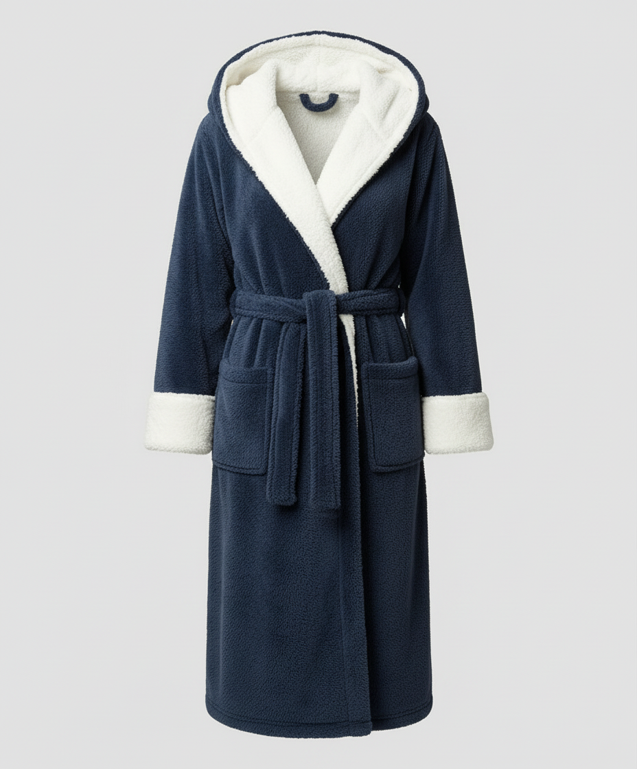 Kuscheliger Fleece Morgenmantel Damen | Drune