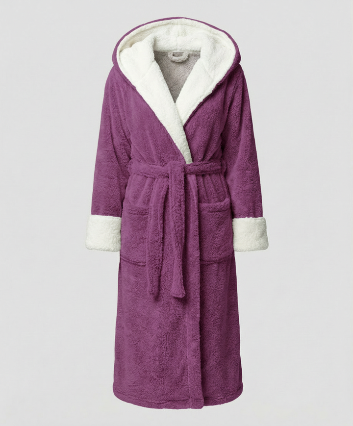 Kuscheliger Fleece Morgenmantel Damen | Drune