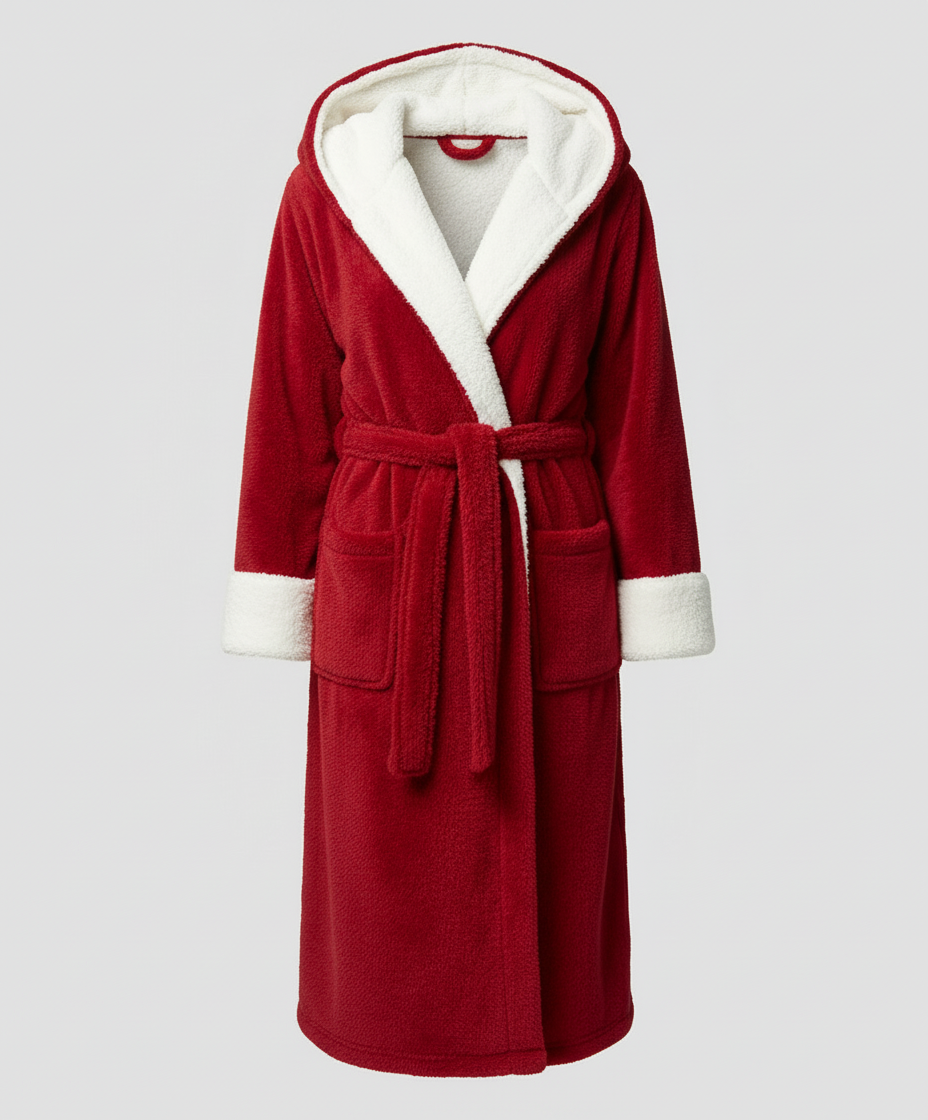 Kuscheliger Fleece Morgenmantel Damen | Drune