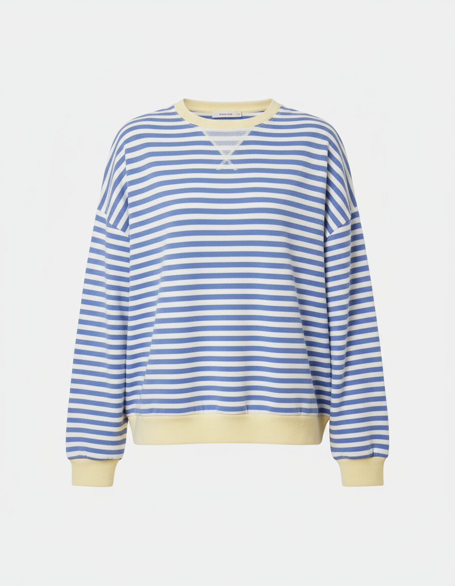 Gestreifter Oversized Pullover Damen | Drune