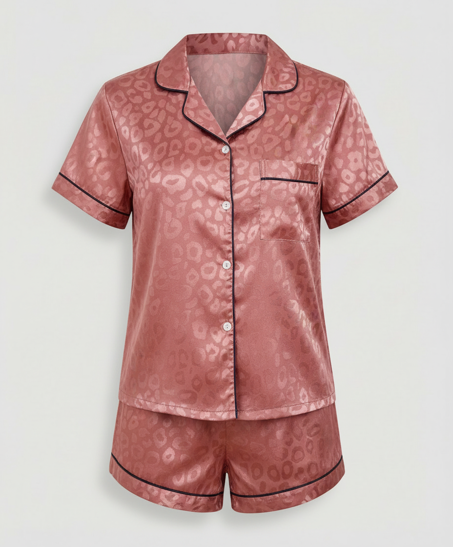 Satin Komfort Pyjama Set Damen | Drune
