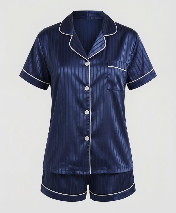 Satin Komfort Pyjama Set Damen | Drune