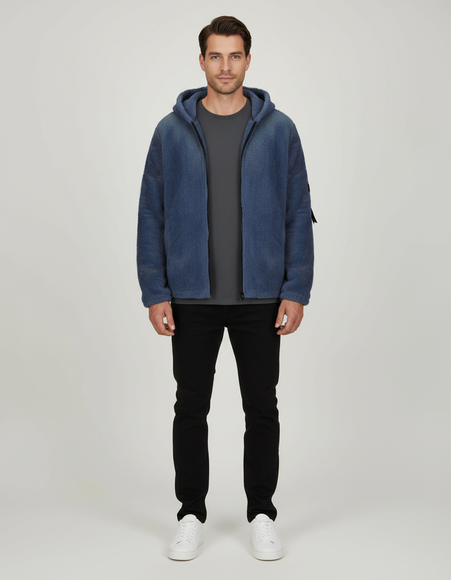 Schwere Fleece Winterjacke | Drune