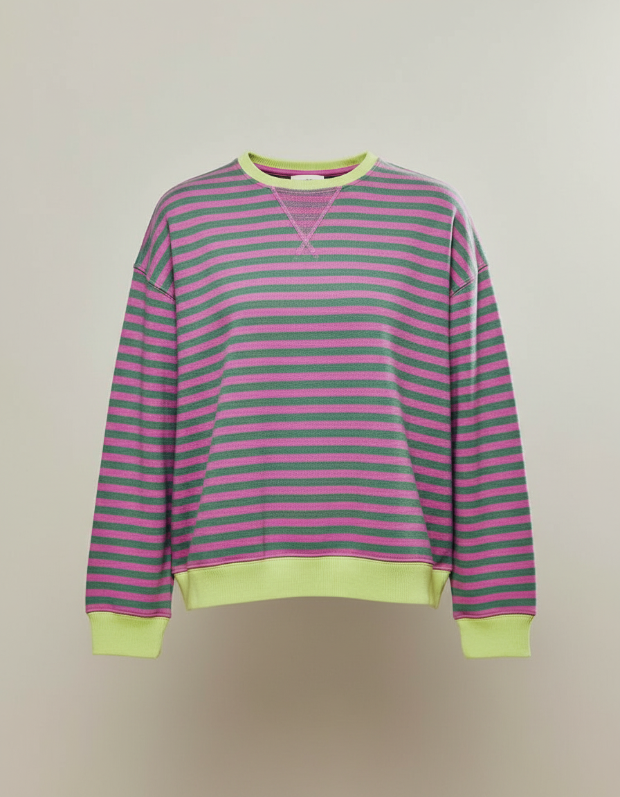Gestreifter Oversized Pullover Damen | Drune