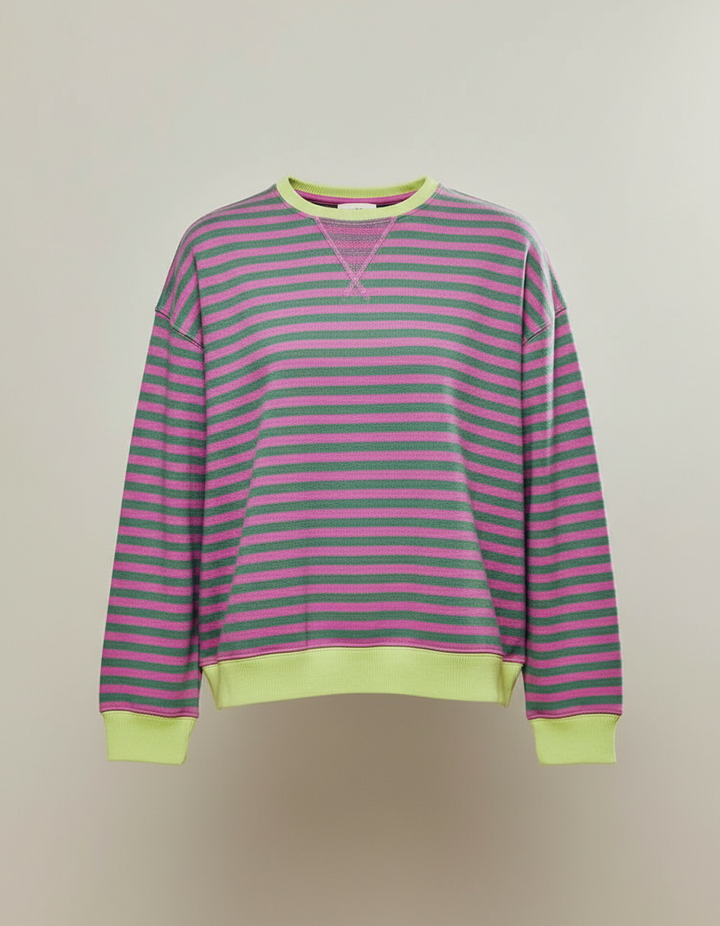 Gestreifter Oversized Pullover Damen | Drune