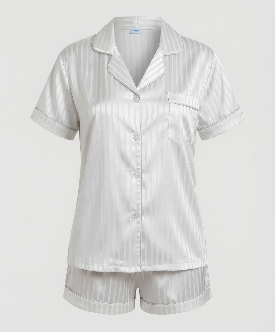 Satin Komfort Pyjama Set Damen | Drune