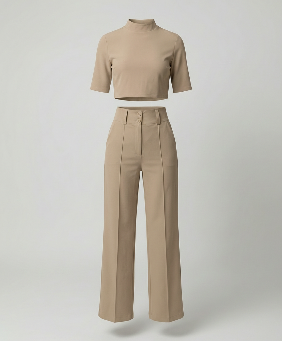 Drune | Eleganz Tailliertes Herbst-Hosenset für Stilvolle Looks