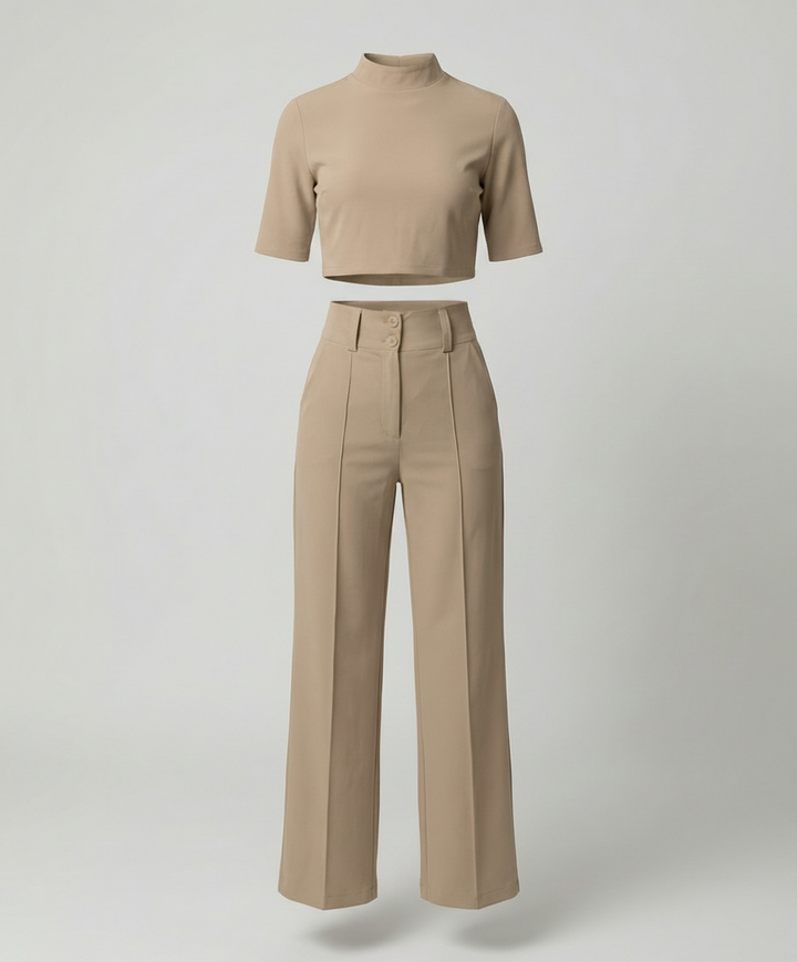 Drune | Eleganz Tailliertes Herbst-Hosenset für Stilvolle Looks