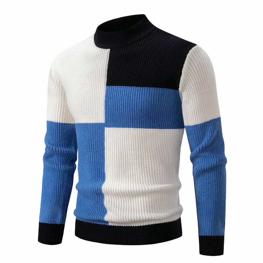 Drune | Stilvoll Patchwork Strickpullover für Männer