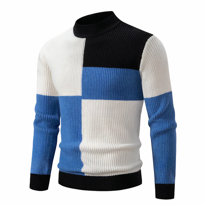 Drune | Stilvoll Patchwork Strickpullover für Männer