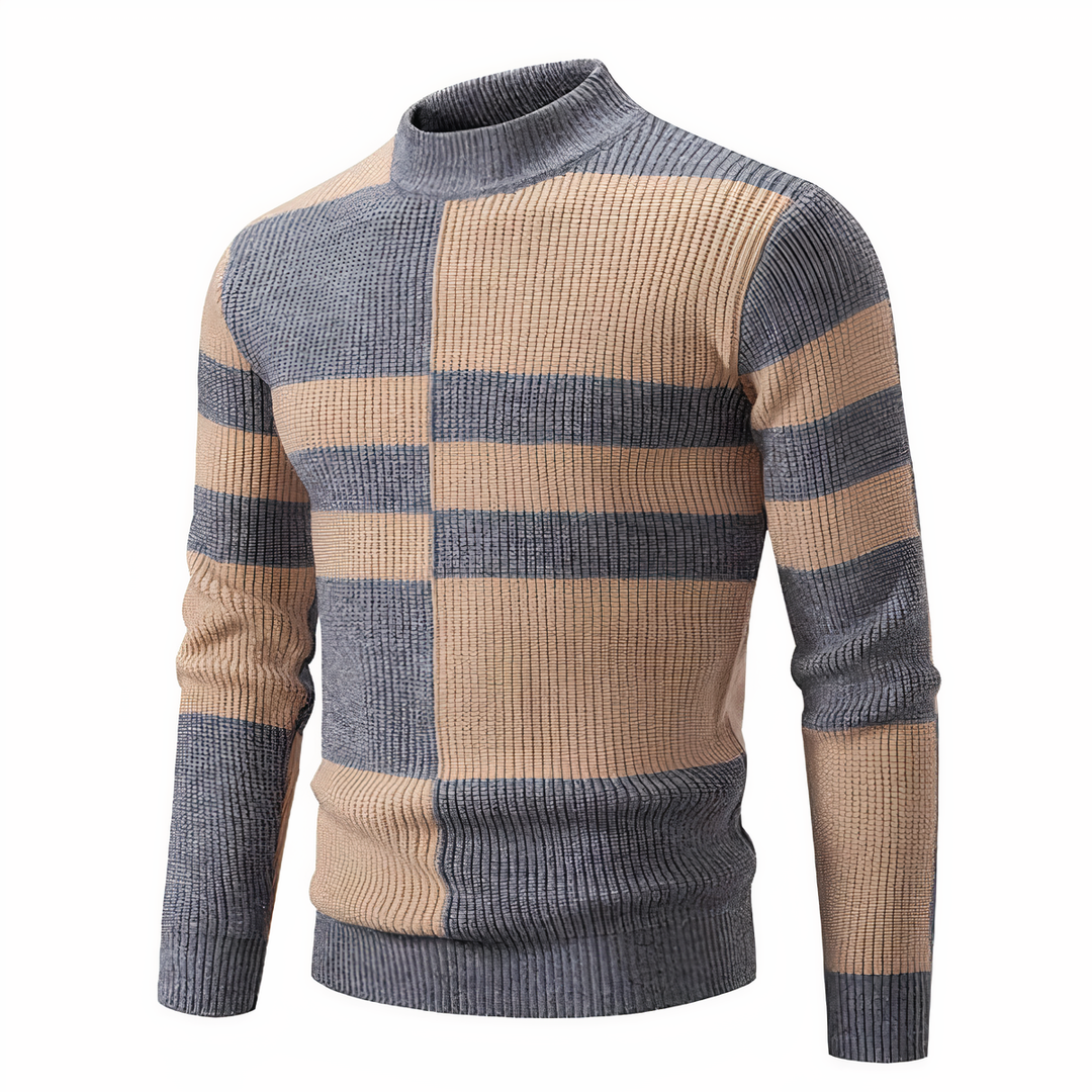 Drune | Stilvoll Patchwork Strickpullover für Männer