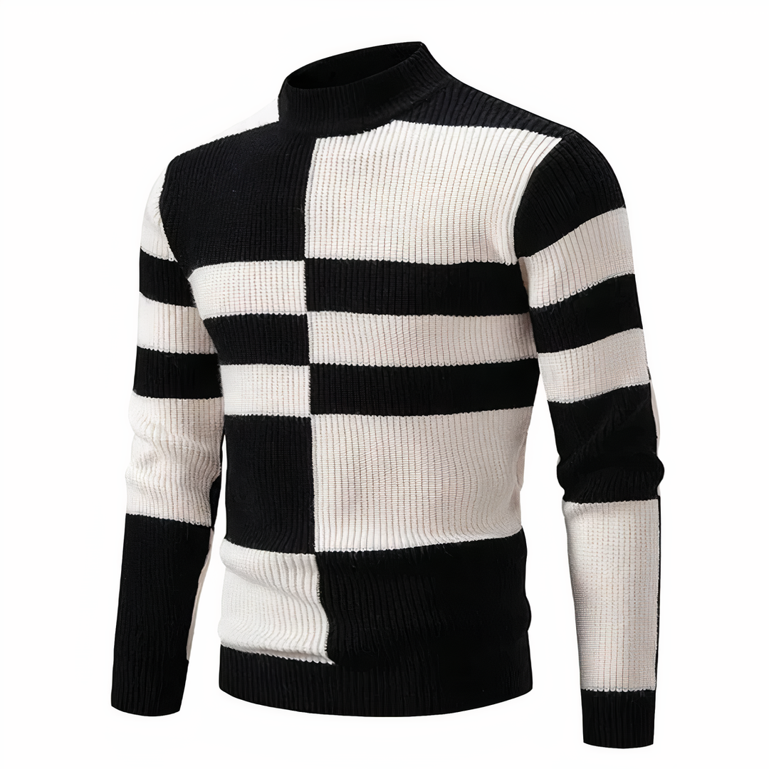 Drune | Stilvoll Patchwork Strickpullover für Männer