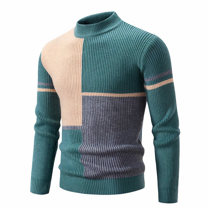 Drune | Stilvoll Patchwork Strickpullover für Männer