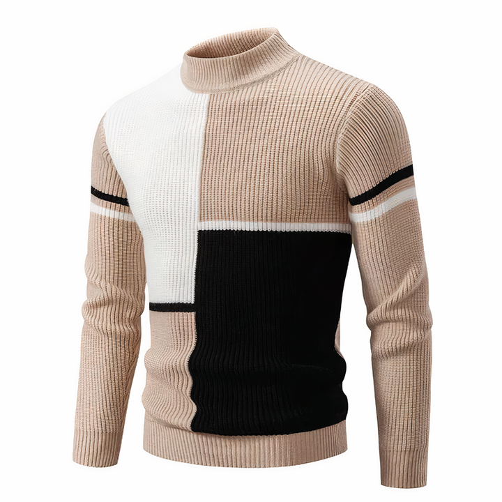Drune | Stilvoll Patchwork Strickpullover für Männer