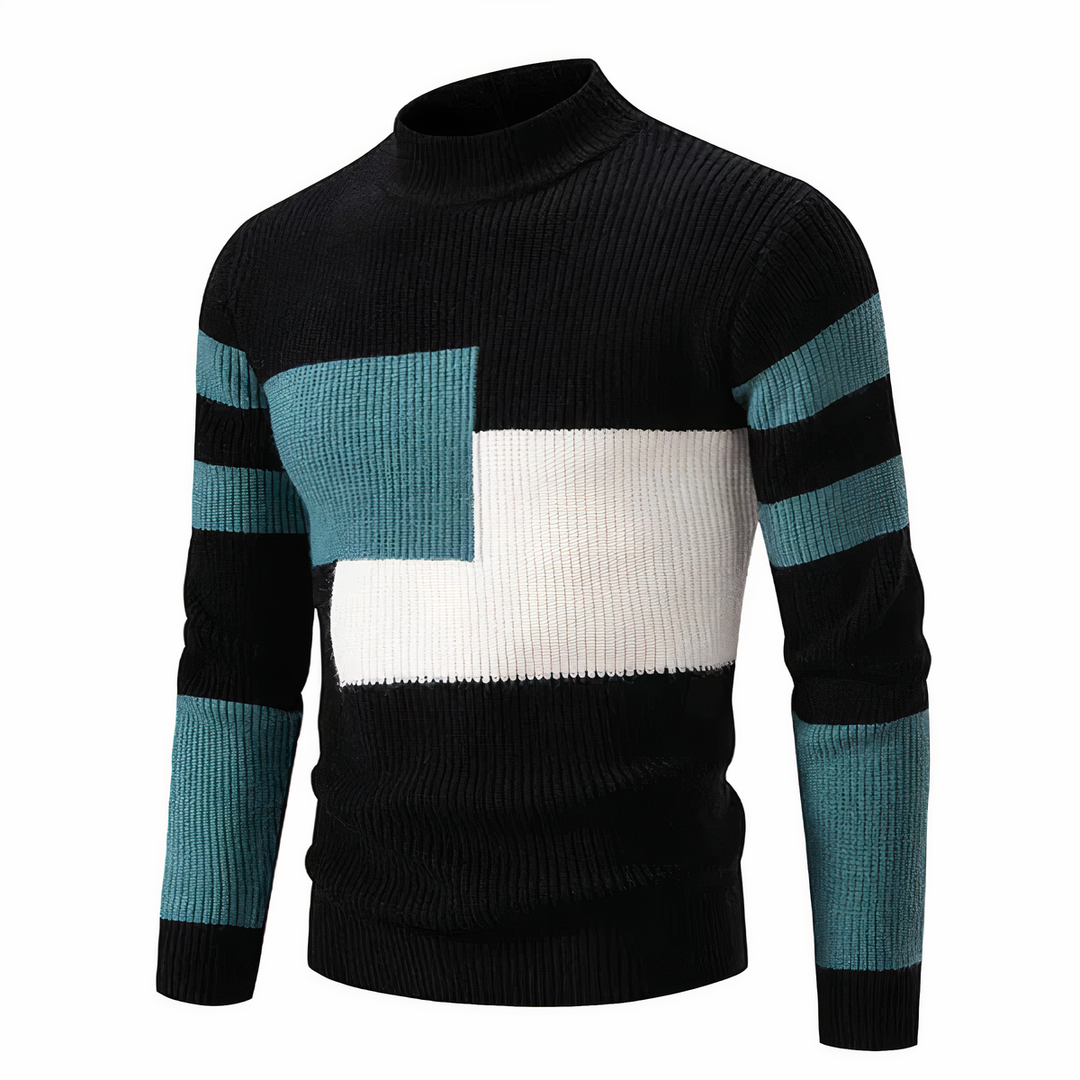 Drune | Stilvoll Patchwork Strickpullover für Männer