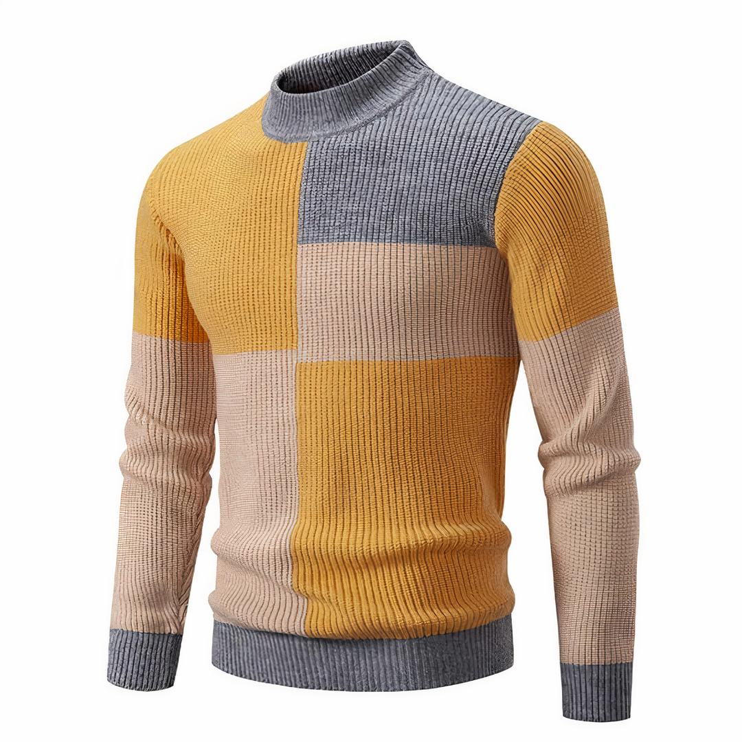 Drune | Stilvoll Patchwork Strickpullover für Männer