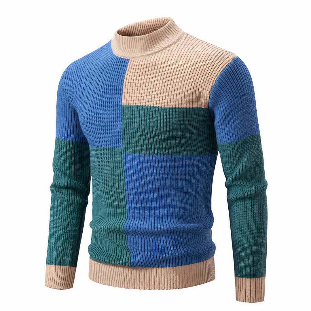 Drune | Stilvoll Patchwork Strickpullover für Männer