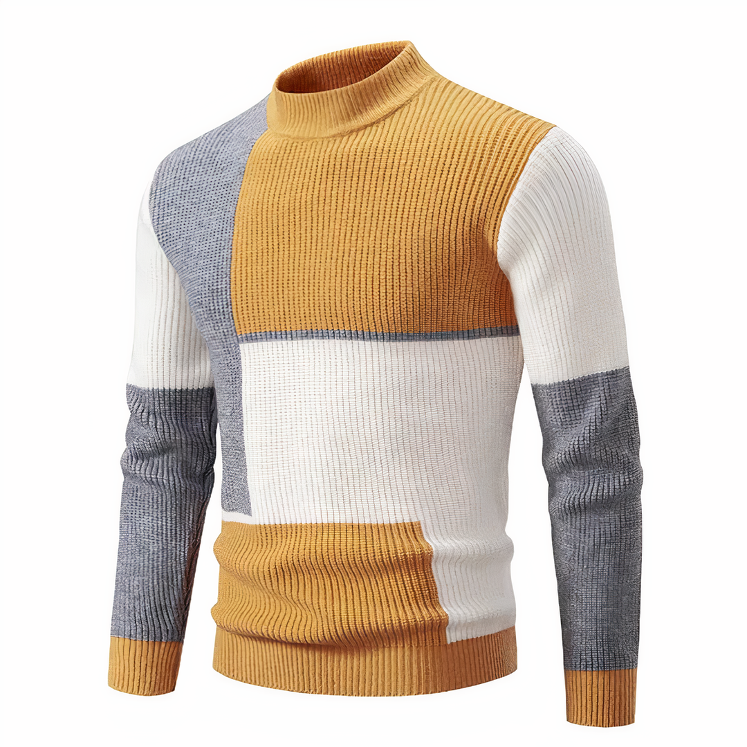 Drune | Stilvoll Patchwork Strickpullover für Männer