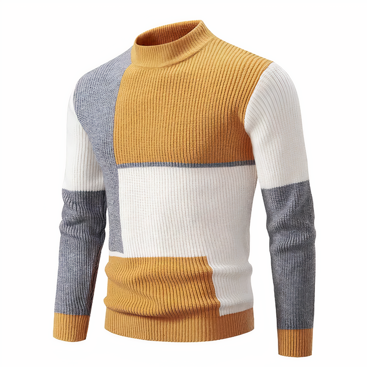 Drune | Stilvoll Patchwork Strickpullover für Männer