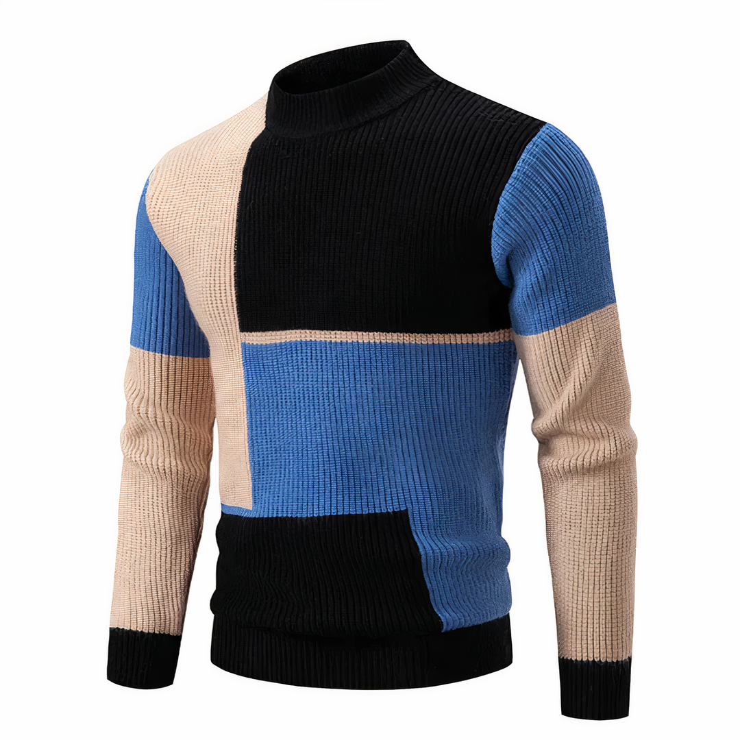Drune | Stilvoll Patchwork Strickpullover für Männer