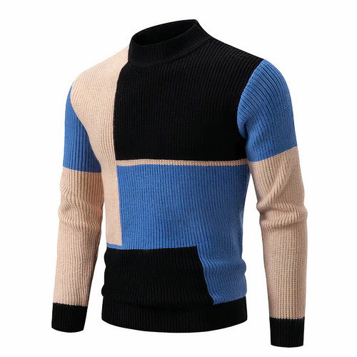 Drune | Stilvoll Patchwork Strickpullover für Männer
