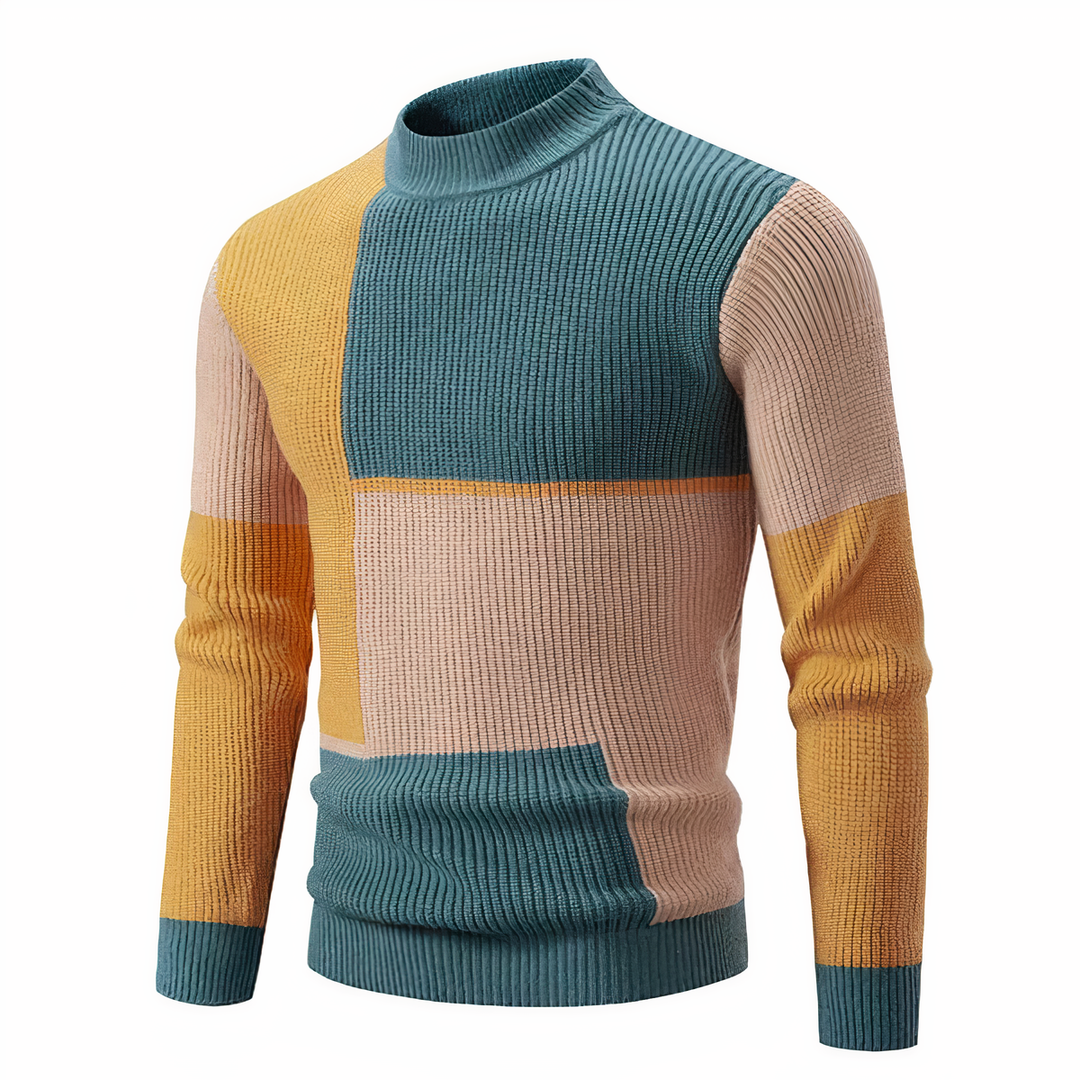 Drune | Stilvoll Patchwork Strickpullover für Männer