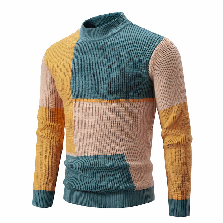 Drune | Stilvoll Patchwork Strickpullover für Männer