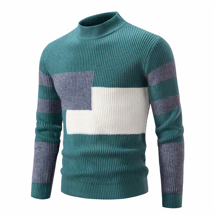 Drune | Stilvoll Patchwork Strickpullover für Männer