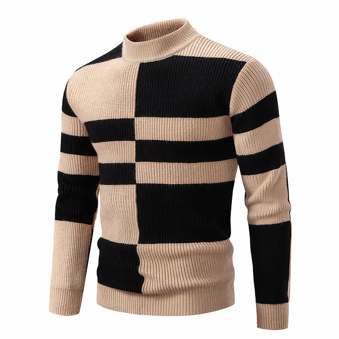 Drune | Stilvoll Patchwork Strickpullover für Männer