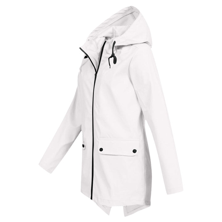 Drune | Übergangsjacke Damen mit Reißverschluss und Kapuze wasserfest