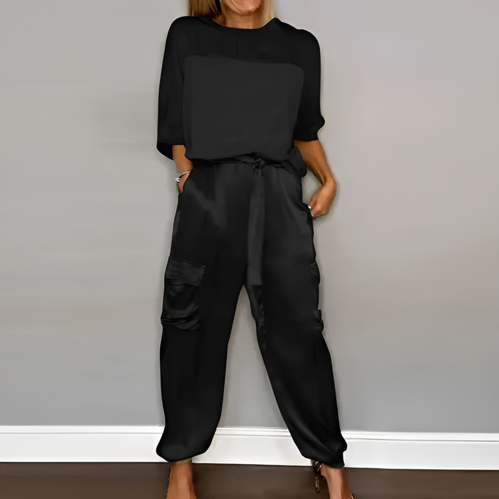 Drune | Elegantes Damen Set Hose und Shirt