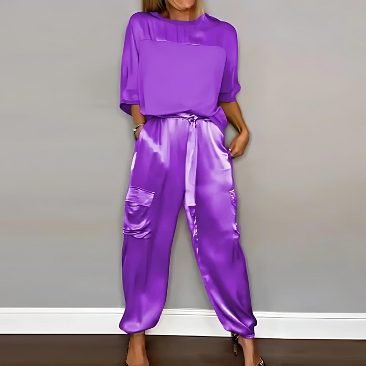 Drune | Elegantes Damen Set Hose und Shirt