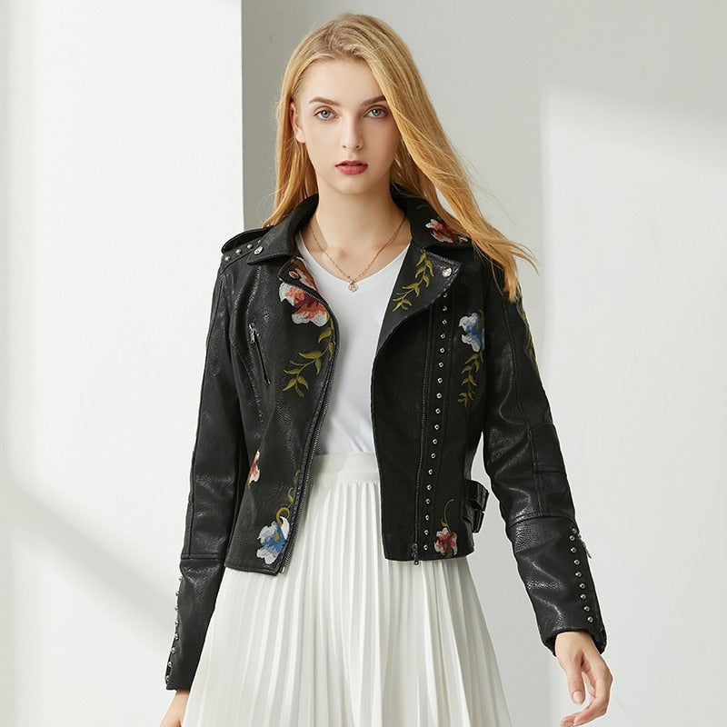Drune | Aus der Fokussierung Kunstlederjacke