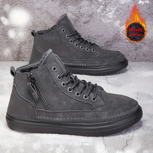 Drune | Damen Plüsch Hohe Snow Sneakers
