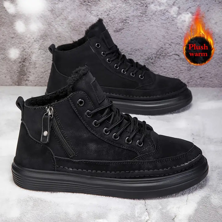Drune | Damen Plüsch Hohe Snow Sneakers