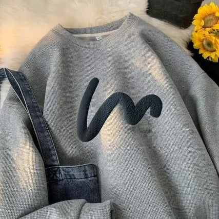 Drune | Männer Wellenmuster Pullover