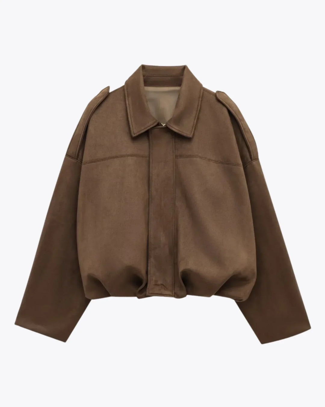 Drune | Oversized Damenjacke aus veganem Wildleder