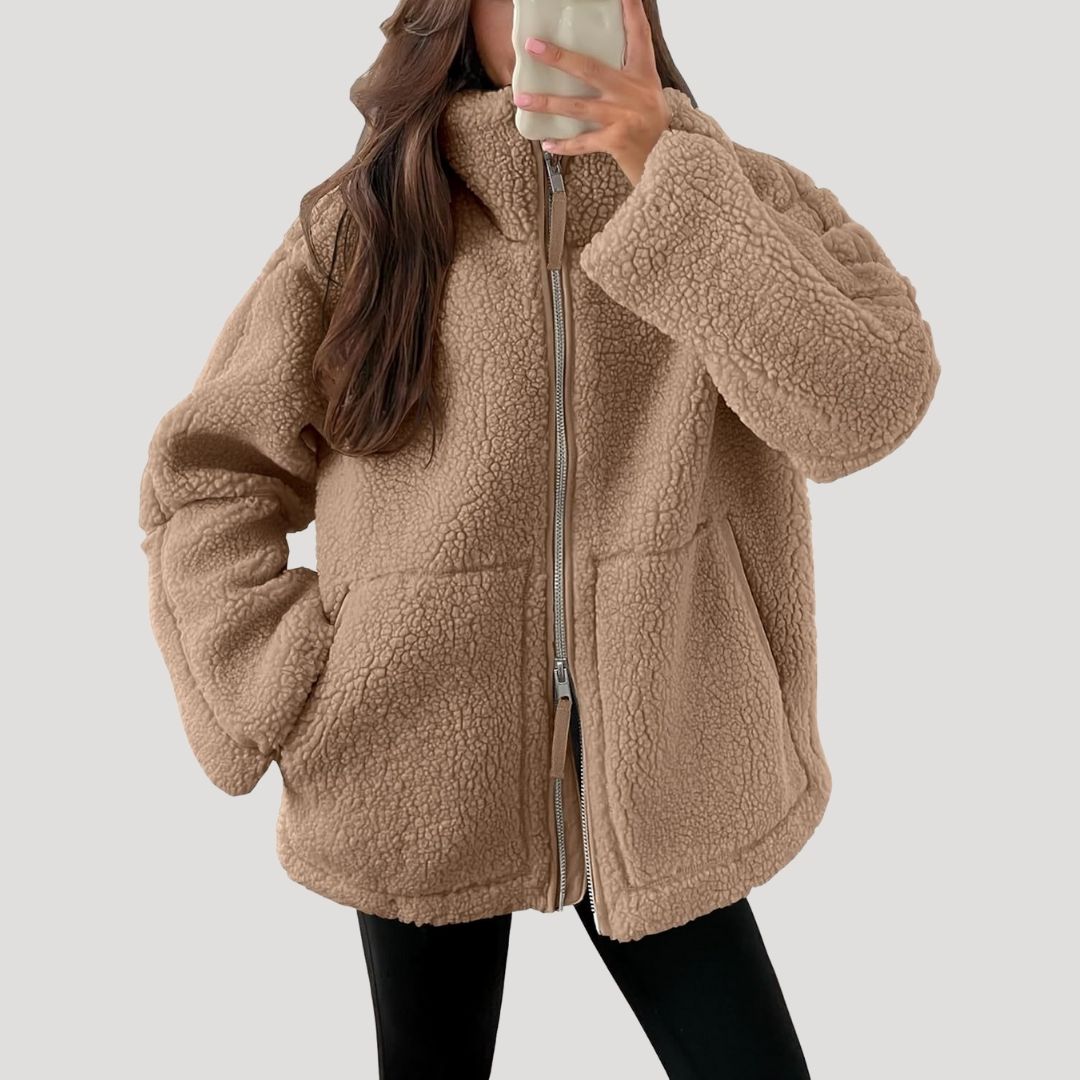 Drune | Teddy Fleece Jacke Warm Weich und Bequem