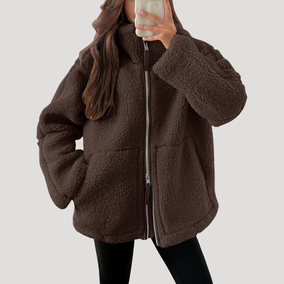 Drune | Teddy Fleece Jacke Warm Weich und Bequem