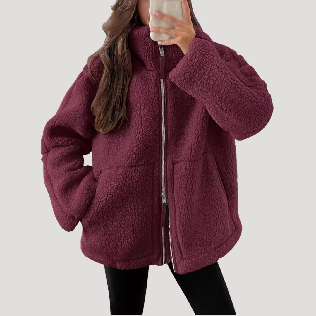 Drune | Teddy Fleece Jacke Warm Weich und Bequem