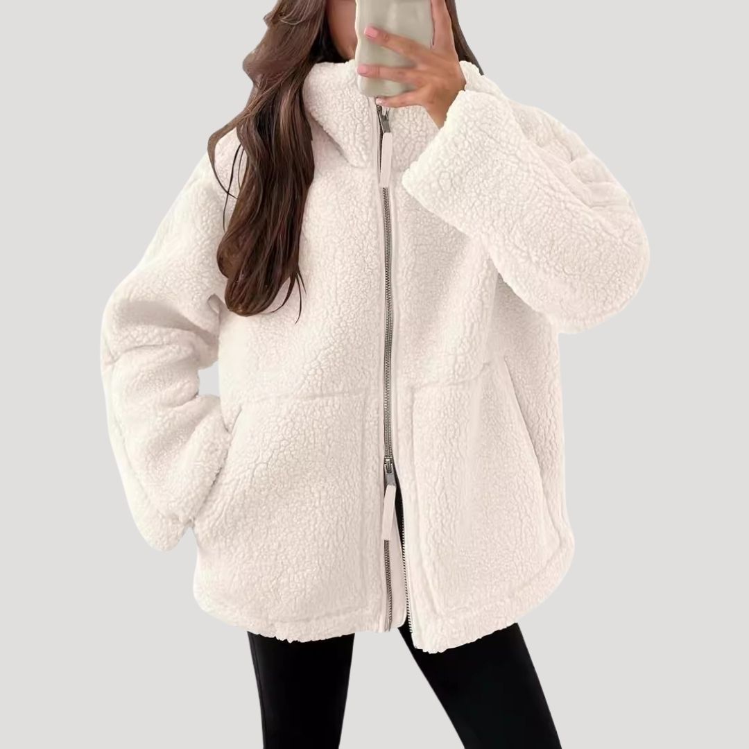 Drune | Teddy Fleece Jacke Warm Weich und Bequem