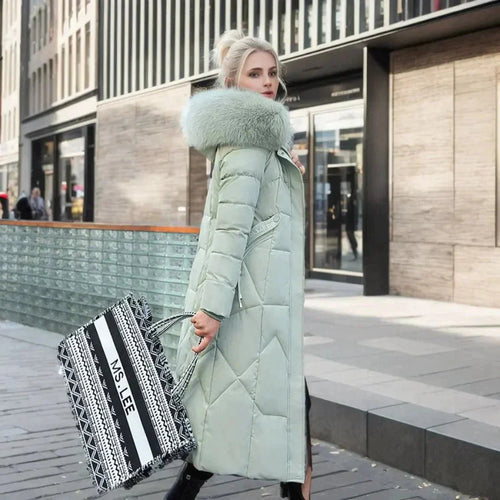 Drune | Italienischer Stylischer mit Kunstpelz - Daunenjacke Damen - Fara
