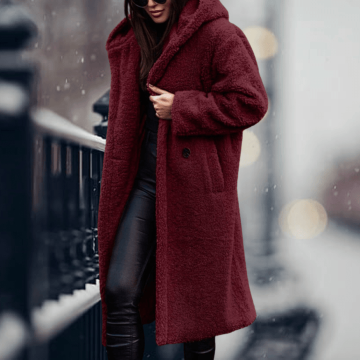 Drune | Faux Fur Gefütterte Jacke mit Kapuze Für Frauen