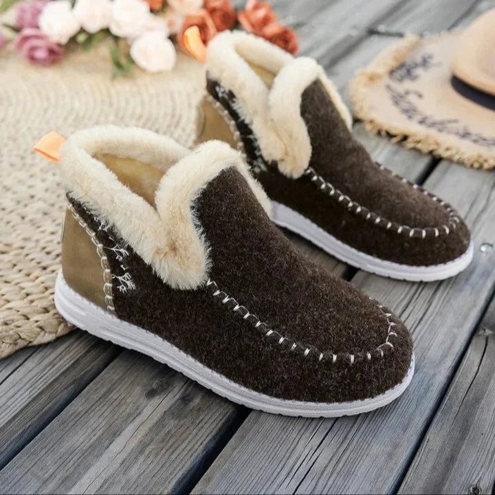 Drune | Kunstfellgefütterte Stiefeletten für Damen – Gemütlicher & Stilvoller Komfort