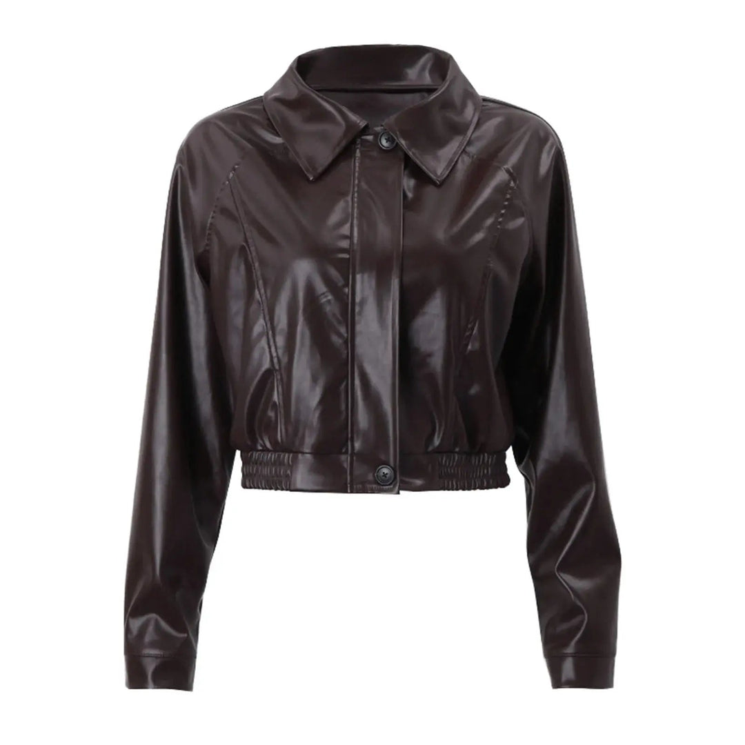 Drune | Übergroße Kunstlederjacke