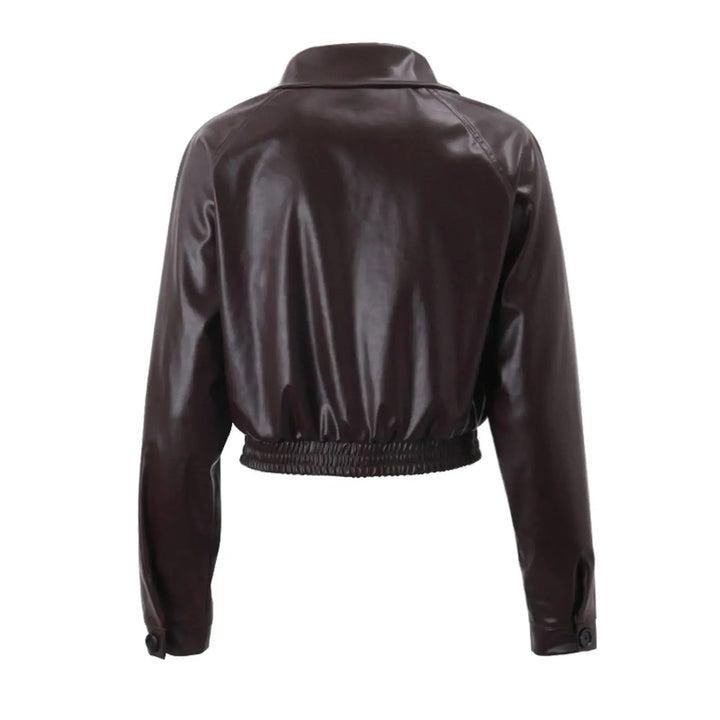 Drune | Übergroße Kunstlederjacke