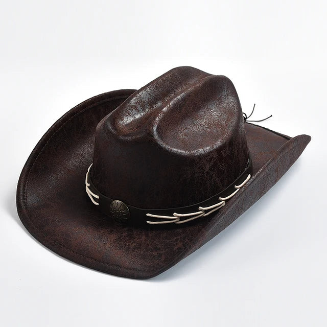 Drune - Cowboyhut mit Knochenperlenbesatz