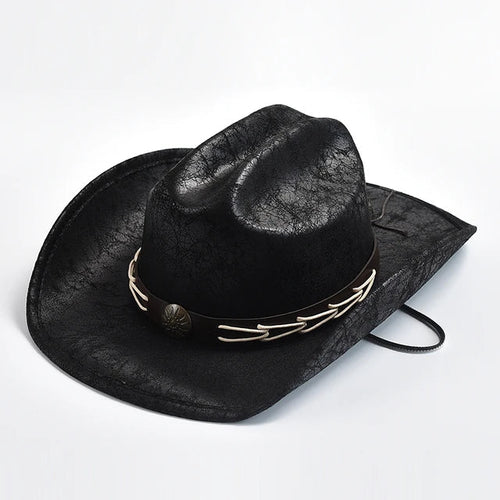 Drune - Cowboyhut mit Knochenperlenbesatz