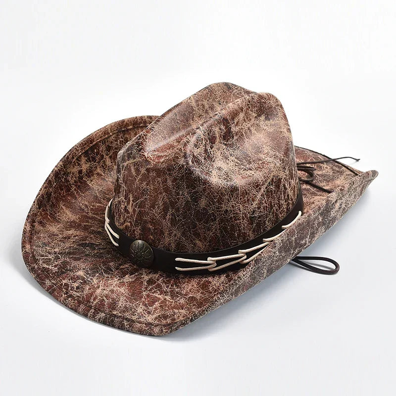 Drune - Cowboyhut mit Knochenperlenbesatz